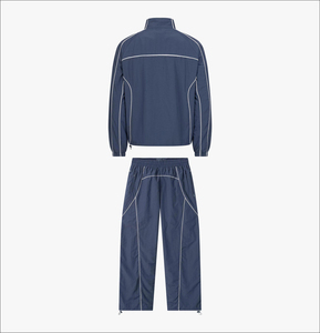 Men's Custom 2 Piece Windbreaker Suit <b>Shorts</b> and Hooded Jacket Tracksuit Hooded Reflective <b>Zip</b> Up Nylon Windbreaker Set's - Product Image 2