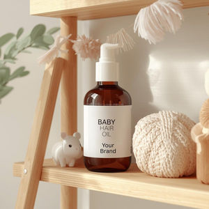 Huile capillaire pour bébé en marque privée, huile nourrissante douce pour nouveau-nés et enfants, huile capillaire pour bébé OEM/ODM - Product Image 1