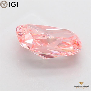 Bague pour femme en diamant CVD cultivé en laboratoire, couleur rose vif fantaisie, pureté VVS2, taille coussin, 3,01 carats, certifiée IGI, pour usage quotidien - Product Image 5