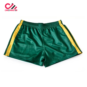 High Quality Customizable Logo Polyester Rugby Footy <b>Shorts</b> with <b>Zipper</b> Pocket Sublimation Football Wear Training football <b>short</b> - Product Image 5