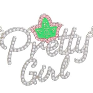 Collier pendentif perle rose pour femme, bijou fantaisie, chaîne à breloques en cristal, accessoire élégant, cadeau pour soirée - Product Image 5