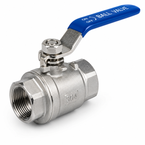 Vanne à boisseau sphérique en fonte NPT mâle-femelle 1/2 po, à passage plein, avec joint PTFE, commande manuelle, poignée rouge, DN15 DN20 DN25, pour conduite d'eau - Product Image 1