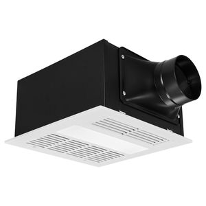 Ventilador de Techo Premium con Motor DC para Baño, con Luz y Calefactor, 80 90 110 CFM, 1500W, Ventilación de 1.5 Sones, Bajo Nivel de Ruido - Product Image 1