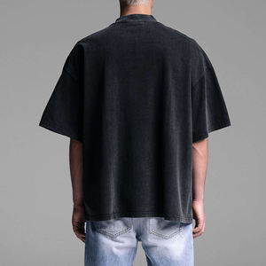 Camiseta Oversize Casual Transpirable Antiarrugas con Hombros Caídos, 220g, Sarga, Nueva Moda, 100% Poliéster, Corte Boxy y Crop - Product Image 4