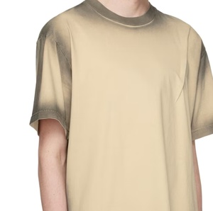 T-shirt Oversize Vintage en Coton Lourd 260 g/m² avec Logo Personnalisé, Style Streetwear Décontracté, Coupe Boxy, Lavage Acide, Vierge - Product Image 4
