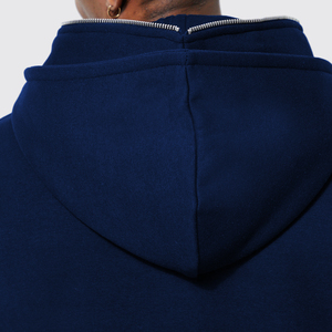 Sweat-shirt à capuche bleu marine pour homme, imprimé « Manger, Dormir, Investir, Répéter », coupe classique, en molleton de coton, décontracté, respirant, pour l'hiver - Product Image 6