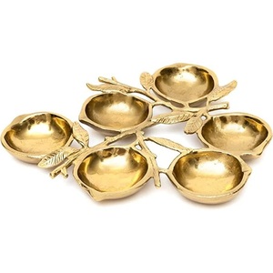Accesorios Decorativos Elegantes para el Hogar con Diseño de Hojas Doradas, Decoración de Mesa Moderna Inspirada en la Naturaleza, Colección Premium para Servir - Product Image 3