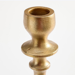 Juego de 2 Portavelas de Latón en Oferta, Acabado Dorado, Diseño Metálico Duradero, Decoración para el Hogar, Decoración Navideña - Product Image 4