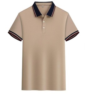 T-shirt décontracté pour homme de haute qualité, en polyester tricoté, à manches courtes, séchage rapide, avec impression personnalisée sur le devant, style golf de luxe - Product Image 6