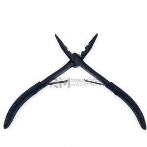 Pinza para Extensiones de Cabello RMI con Punta de Plasma Negra Mate y Empuñadura Negra, Diseño Personalizado Disponible - Product Image 6