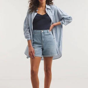 Shorts de mezclilla de alta visibilidad para mujer, 100% de alta calidad, transpirables, modernos, casuales, cómodos, a bajo precio. - Product Image 5