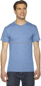 Men 50% <b>Polyester</b> 25% Cotton 25% <b>Rayon</b> T Shirt With Logo Wholesale High Quality Short Sleeve Custom tri blend t shirts - Product Image 2