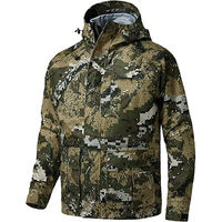 Veste de chasse d'hiver en polyester de haute qualité, personnalisée, moderne, légère, imperméable, respirante, écologique et durable, avec col montant et capuche