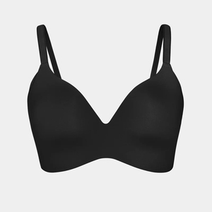 Soutien-gorge push-up sans couture pour femme, bonnet 3/4, couleur unie, Spandex/Nylon, bretelles réglables en Y, lavable en machine - Product Image 3