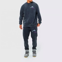 Nouvelle arrivée de sweats à capuche avec impression de logo personnalisé survêtement à capuche en fausse couche ensemble de costumes de jogging surdimensionnés pour hommes