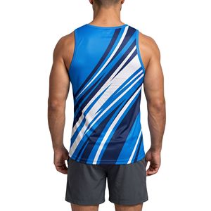 Débardeurs de sport pour hommes en polyester, sans manches, à séchage rapide, respirants et anti-transpiration, vente en gros - Product Image 2