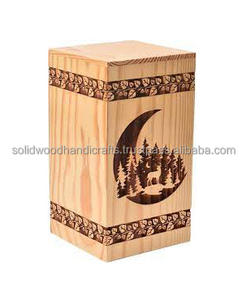 Urnas de cremación de madera de nuevo diseño para urnas de madera para adultos Urnas funerarias Tamaño personalizado Suministros funerarios - Product Image 4