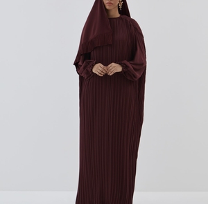 Abaya Saudí Tradicional Islámica de Alta Calidad para Mujer, Diseño Dubai, Primavera, Poliéster Transpirable, Largo hasta el Tobillo, Corte Musulmán - Product Image 5