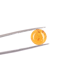Ámbar Sintético Creado en Laboratorio, 1.0 Ct, 10x10 mm, Cabujón Redondo, Gema para Joyería - Product Image 6