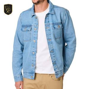 Factory Price Men's Vintage Workwear <b>Denim</b> Utility <b>Jacket</b>-Heavyweight Customizable Breathable & Eco-Friendly Export New Arrival - Product Image 4