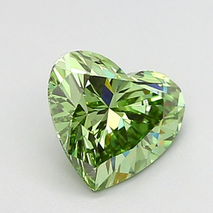Diamant de laboratoire CVD de 1,01 ct, taille cœur, vert vif fantaisie, clarté VVS2, excellente taille, pour la fabrication de bijoux - Product Image 5