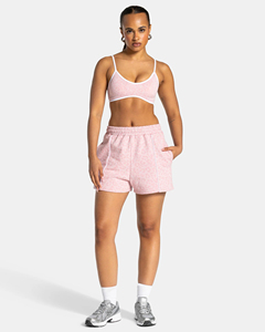 Shorts de Mujer OEM Color Rosa Claro con Estampado de Leopardo, Forro en Contraste, Cintura Elástica con Bolsillos, Suaves y Transpirables, Talla Grande Premium - Product Image 5