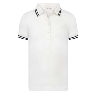 Polo en coton gris à manches courtes pour homme, couleur unie, jersey tricoté décontracté, design anti-plis - Product Image 6