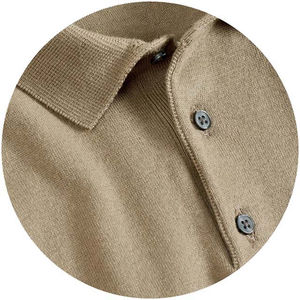 Polo Personalizado con Bordado y Paneles Impresos, Botones Frontales, Tela de Alta Calidad para Ropa Deportiva Casual y Streetwear Unisex - Product Image 5