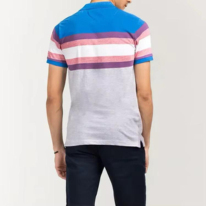 Nouveaux polos OEM en gros, t-shirts personnalisés pour hommes, polos de golf vierges à boutons, coupe ajustée, maillots personnalisés en sergé pour hommes - Product Image 2
