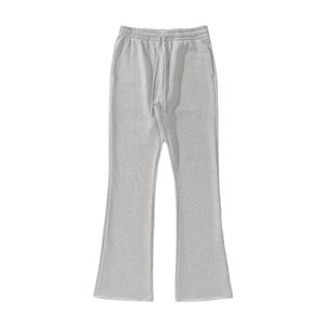 <b>men</b> stacked flare trousers with extended inseam and <b>stretch</b> fabric for modern streetwear outfits <b>mens</b> stacked flare trousers - Product Image 1