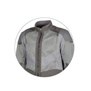 เสื้อแจ็คเก็ตมอเตอร์ไซค์สีเทาแขนยาวสำหรับผู้ชาย ระบายอากาศได้ดี ใส่ได้ทุกฤดู เหมาะสำหรับการแข่งรถ - Product Image 3