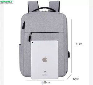 New Custom Design <b>Men</b> Business Laptop <b>Backpack</b> Large Capacity Students Bookbag Waterproof School Bag with USB Charging - Product Image 2