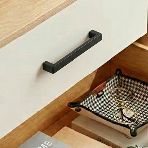 Durable Zinc Alloy Matte <b>Black</b> Modern Minimalist Cabinetry Handles for Kitchen Drawer Dresser Bathroom Furniture Hardware - Product Image 5