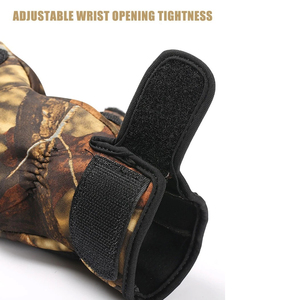Gants de pêche en néoprène camouflage coupe-vent avec fermeture auto-agrippante, gants de protection coupe-vent pour la pêche et la chasse en plein air, unisexe - Product Image 6