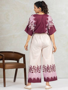 Robe décontractée pour femmes, ensemble coordonné avec imprimé numérique, respirante, écologique, en dentelle, deux pièces, robe d'été - Product Image 3