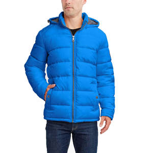 Veste matelassée en toile pour homme, col montant, service OEM, prix abordable, qualité supérieure, design personnalisé, imperméable, antibactérienne, vente en gros - Product Image 2