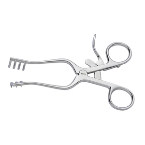 Rétracteurs coniques (3x4 à pointes émoussées/aiguisées) Rétracteur Beckman Weitlaner 16,5 cm en acier, manuel, classe II, usage hospitalier, prix abordable - Product Image 1
