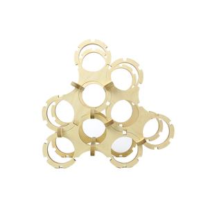 Moderno Estante para Botellas de Vino de Madera, Creativo, Modular, Apilable, Exhibidor de Vino de 6 Botellas para Encimera, para Hogar, Cocina, Bar - Product Image 1