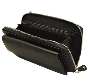 Multifunctional Ladies Genuine Leather Crossbody <b>Bag</b> Fashionable <b>Long</b> Wallet Zipper RFID Polyester Lining Shoulder <b>Bag</b> - Product Image 2