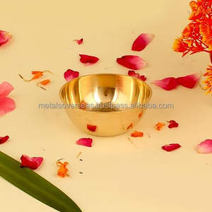 Bol de service en laiton massif poli de qualité supérieure, design classique, vaisselle décorative pour la cuisine et la table à manger - Product Image 5