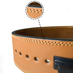 Ceinture de musculation professionnelle à levier en cuir épais, construction robuste, levier en acier haute résistance, design réglable - Product Image 3