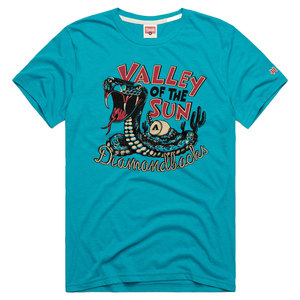 Men's Arizona Diamondbacks Homage Teal Tri-Blend Hyperlocal T-Shirt - Product Image 1