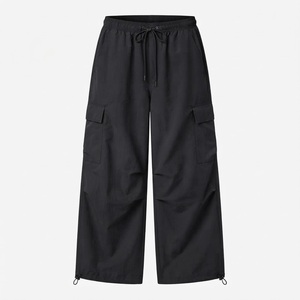 Custom Activewear Streetwear Unisex <b>Lightweight</b> Crinkle Nylon Parachute <b>Cargo</b> Pants <b>Cargo</b> <b>Trousers</b> - Product Image 6