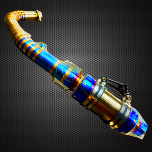 KAO Titanium Racing Muffler for Motorcycle Taiwan Supplier - Product Image 1