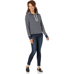 Modern Fit 320Gsm Lightweight women <b>Hoodie</b> <b>Thin</b> Hooded Top for Fall Wear Minimalist Design Breathable Cotton Pullover - Product Image 2