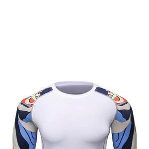 Rashguard pour hommes de haute qualité en Spandex/Polyester, manches longues, respirant, confortable, écologique, anti-plis, sans coutures - Product Image 5