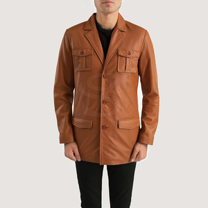 100% Real Cowhide Wax Leather Jacket Vintage Women <b>Long</b> Style Genuine Leather Trench <b>Coat</b> - Product Image 4