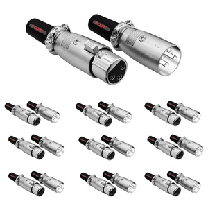 Connecteur XLR 5 broches mâle-femelle vers prise audio jack 1/4 3 broches sécurisée pour micro avec embouts verrouillables - Product Image 1