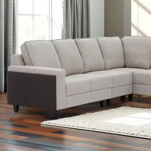 Diseño cómodo, los mejores cojines, muebles de sala de estar, sofá seccional esquinero, tapicería de tela, modular. - Product Image 1