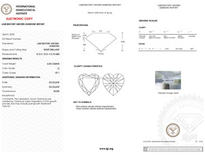 คุณภาพสูง3 CT G VVS CVD ห้องปฏิบัติการปลูกเพชร HPT ตัดได้อย่างดีเยี่ยม VS2ได้รับการรับรองความชัดเจนสำหรับเครื่องประดับเพชรหลวมอินเดีย - Product Image 2